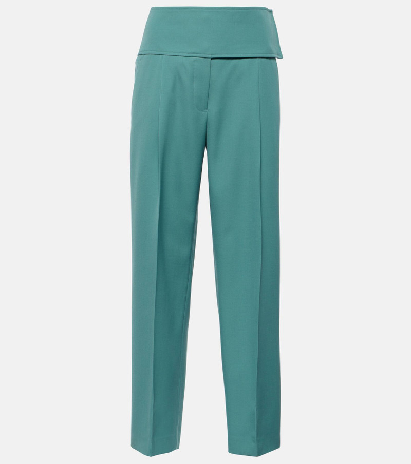 gabardine wool tailored trousers - 1