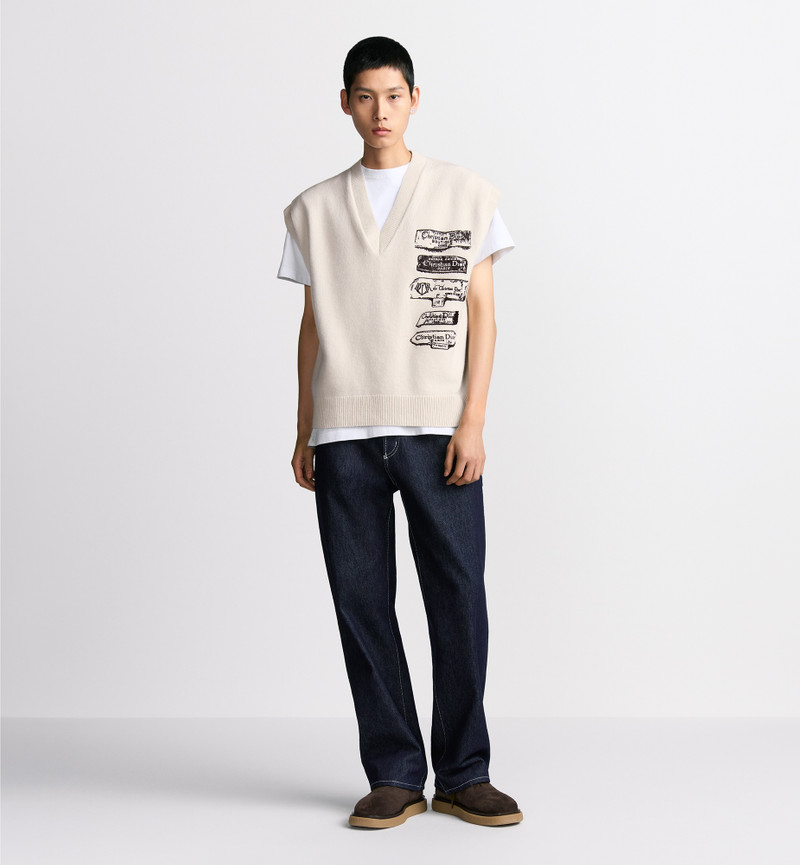 Dior Archives Labels Sweater Vest 3