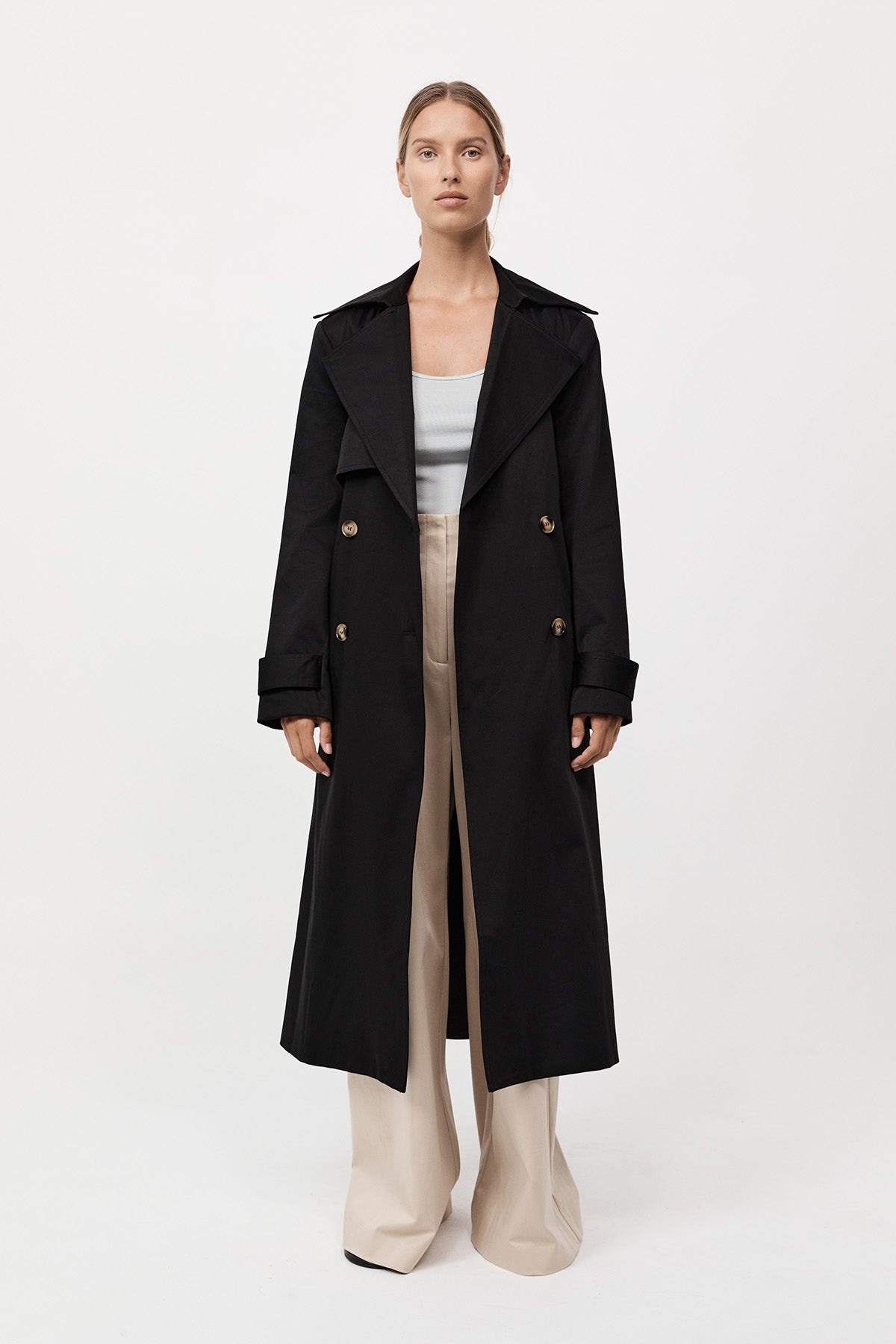 Classic Trench Coat - Black - 2