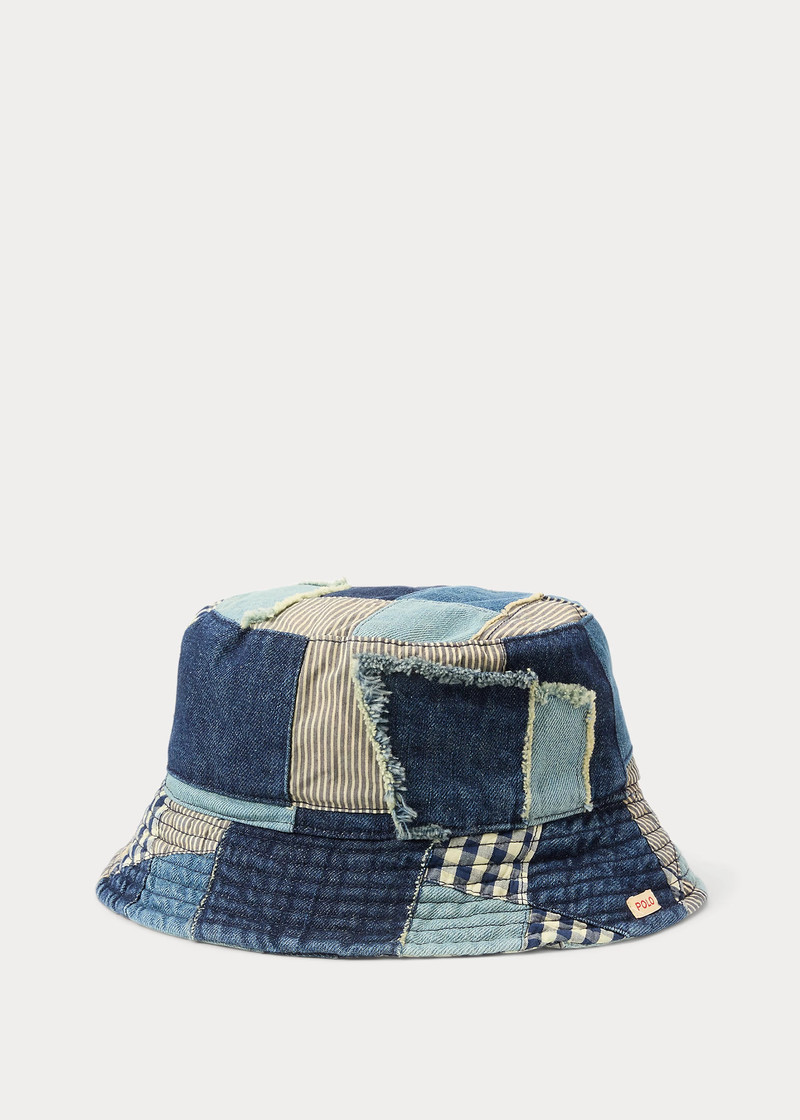 Patchwork Denim Bucket Hat 1