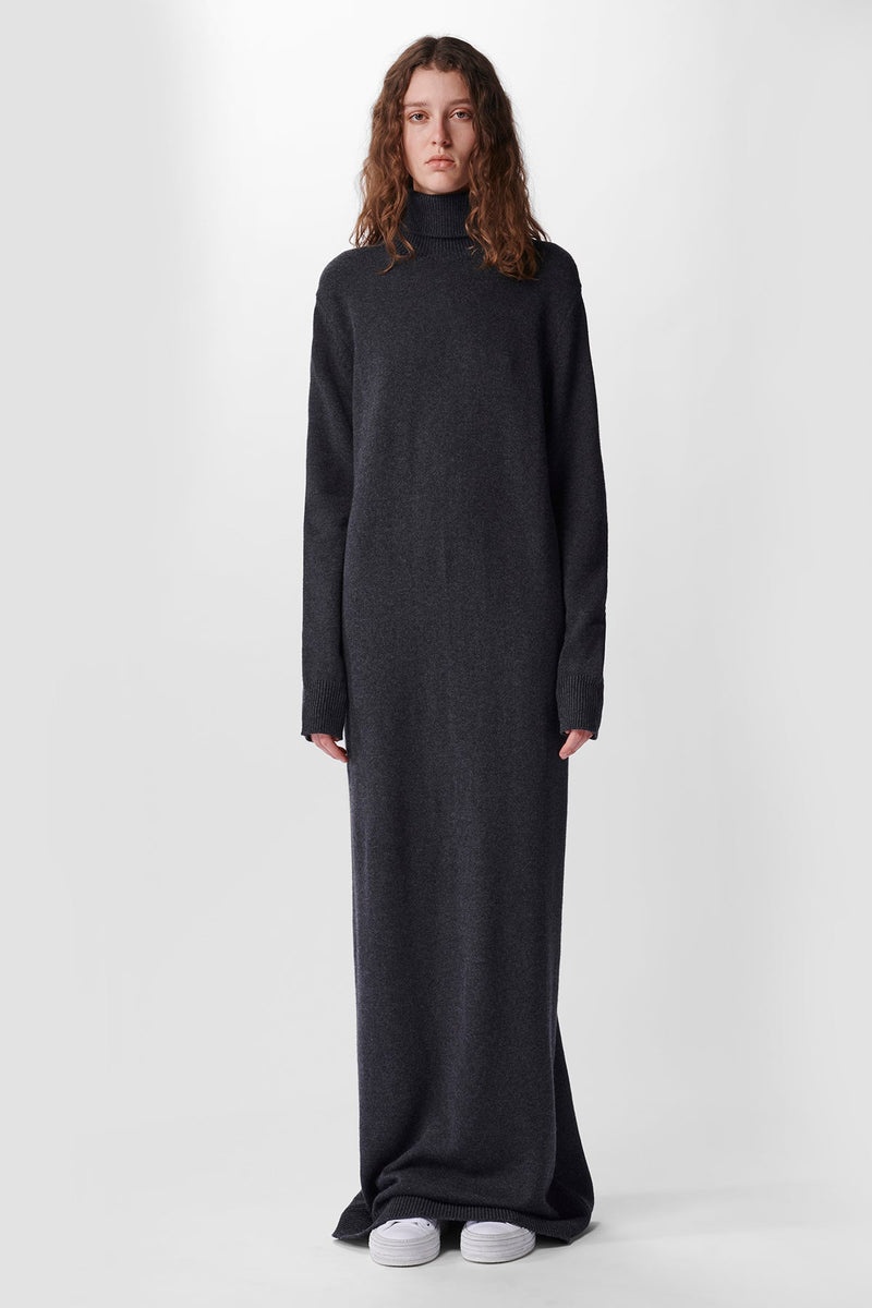 Sabrina Knitted Long Dolcevita Dress - 1