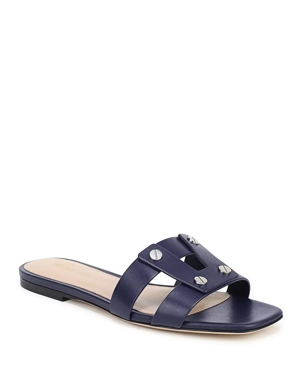Women's Via Leather Slide Sandals - 1