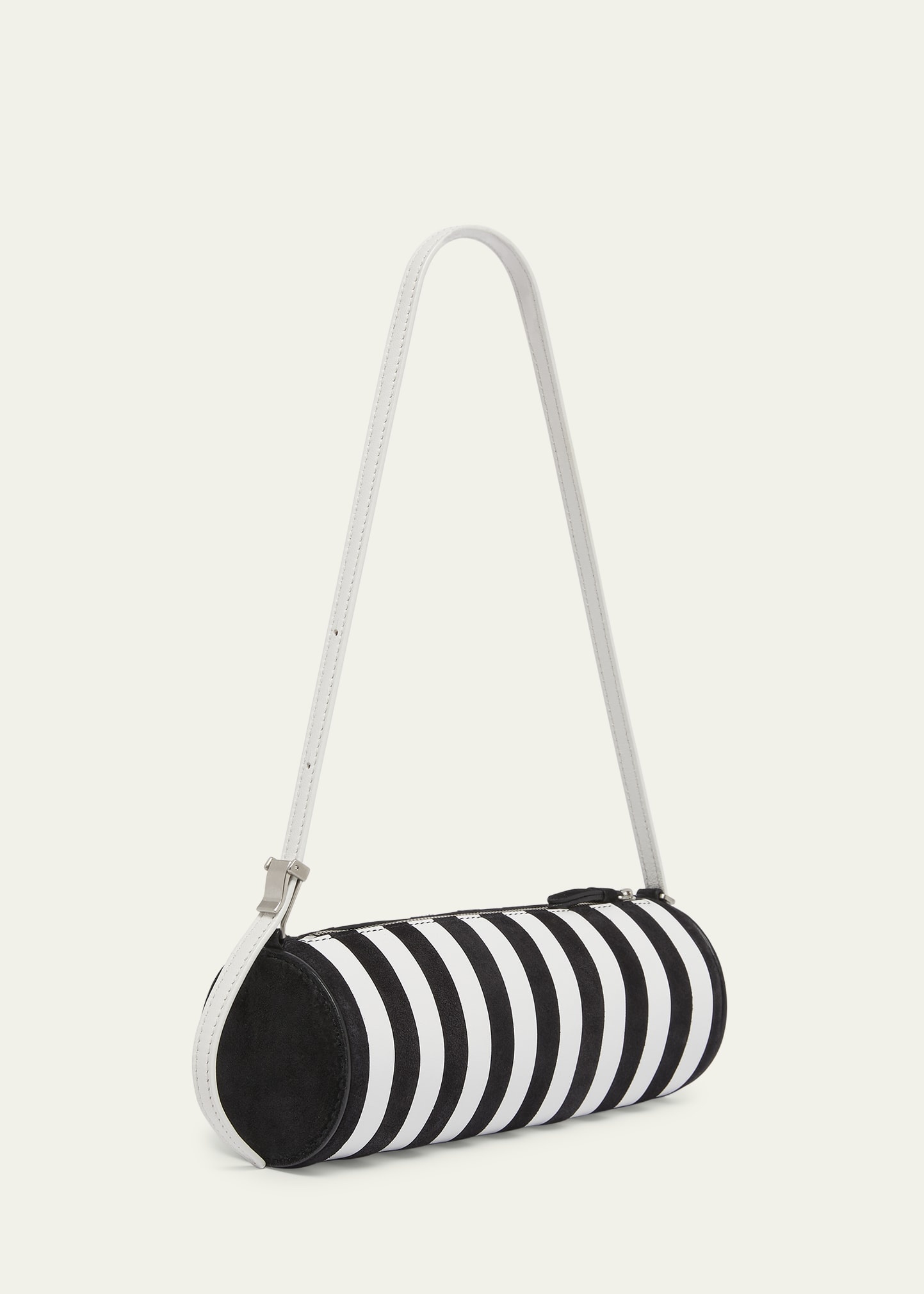 Silo Striped Napa Leather Shoulder Bag - 3