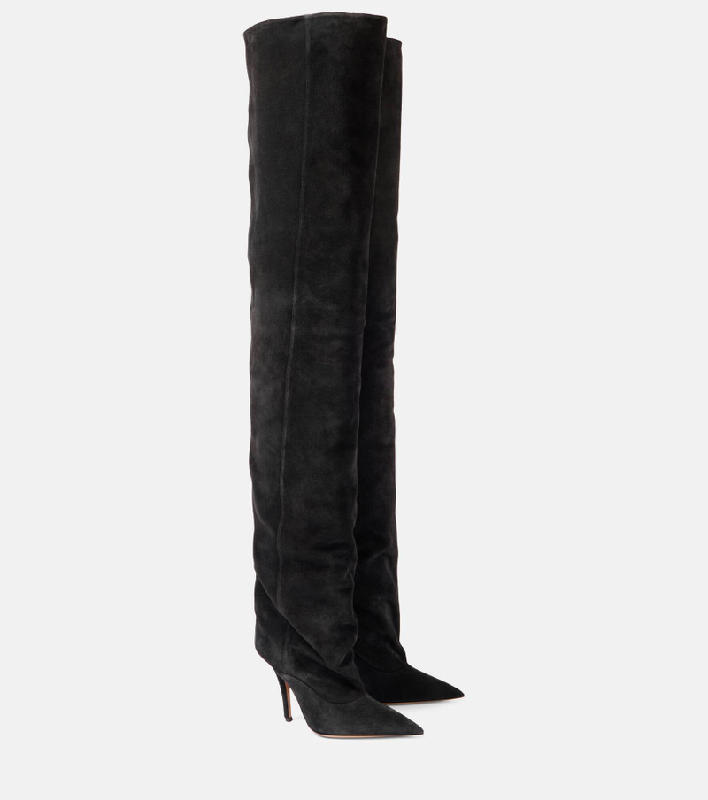 Ines 105 suede over-the-knee boots 1