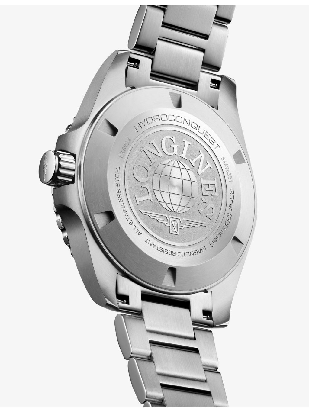 L3.890.4.06.6 HydroConquest GMT 43mm Ceramic Bezel Stainless-Steel Automatic Watch - 4