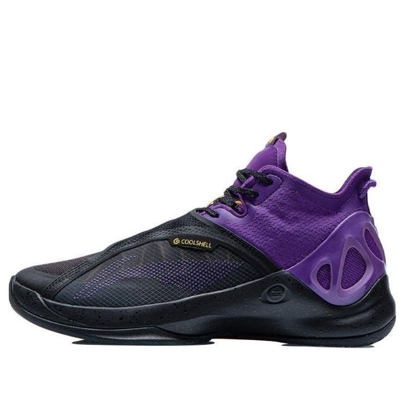 Li-Ning Original VOIT High Top Basketball Shoes 'Black Purple' ABAR081-7 - 1