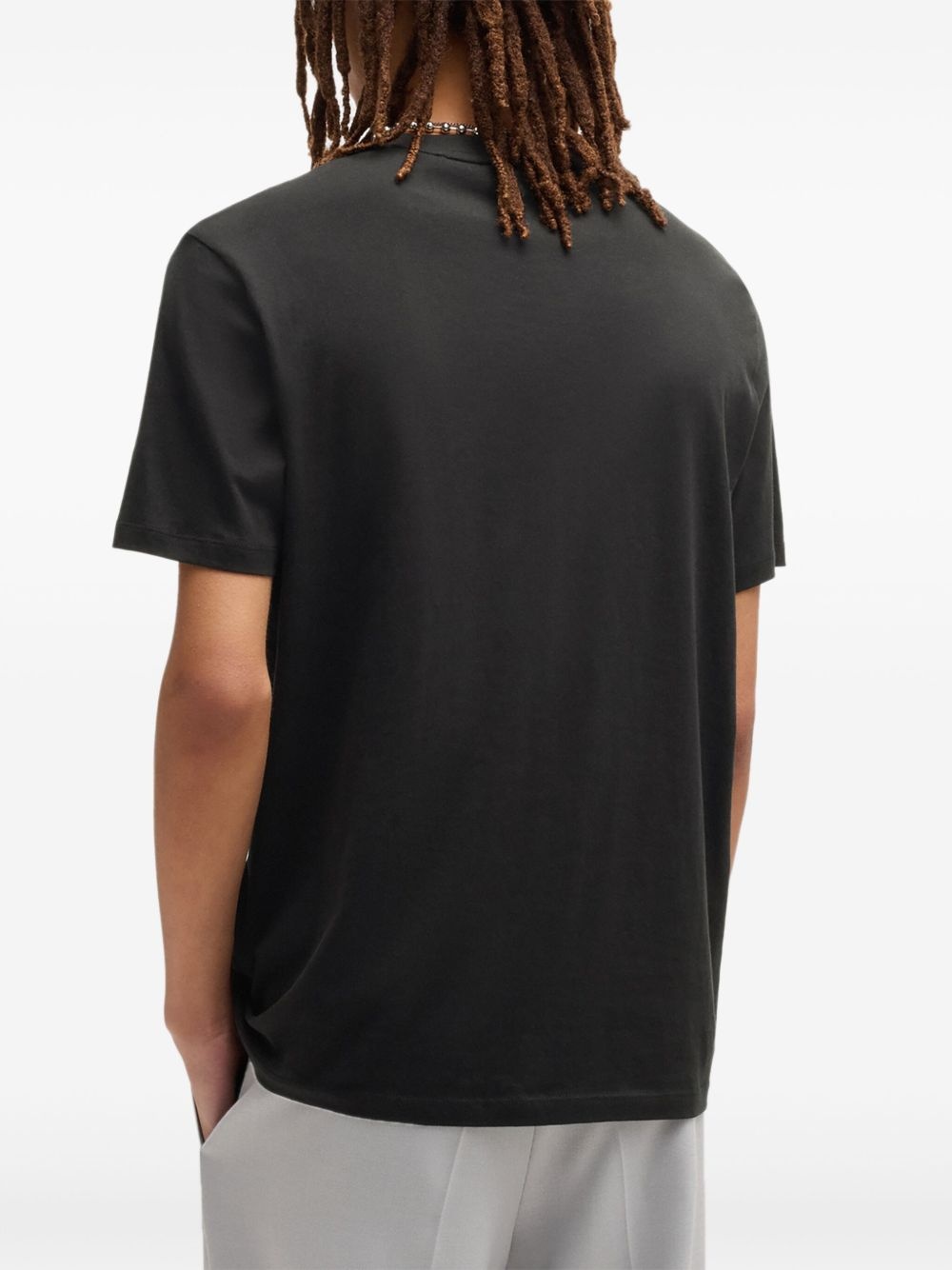logo-print cotton T-shirt - 4