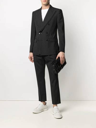 Dolce & Gabbana pinstripe peak-lapel blazer outlook