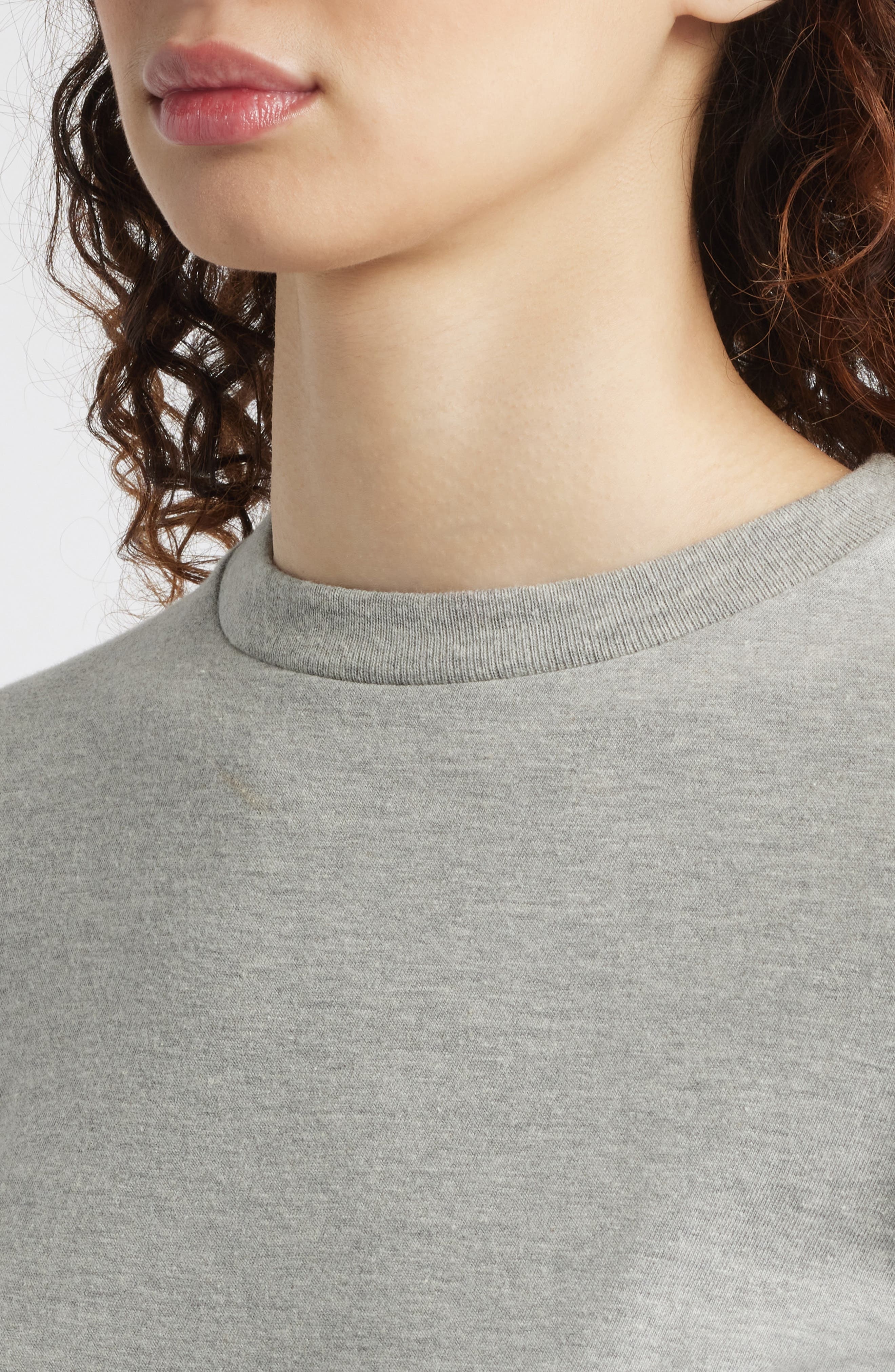 Re/Done Classic Crewneck T-Shirt in Heather Grey at Nordstrom - 5