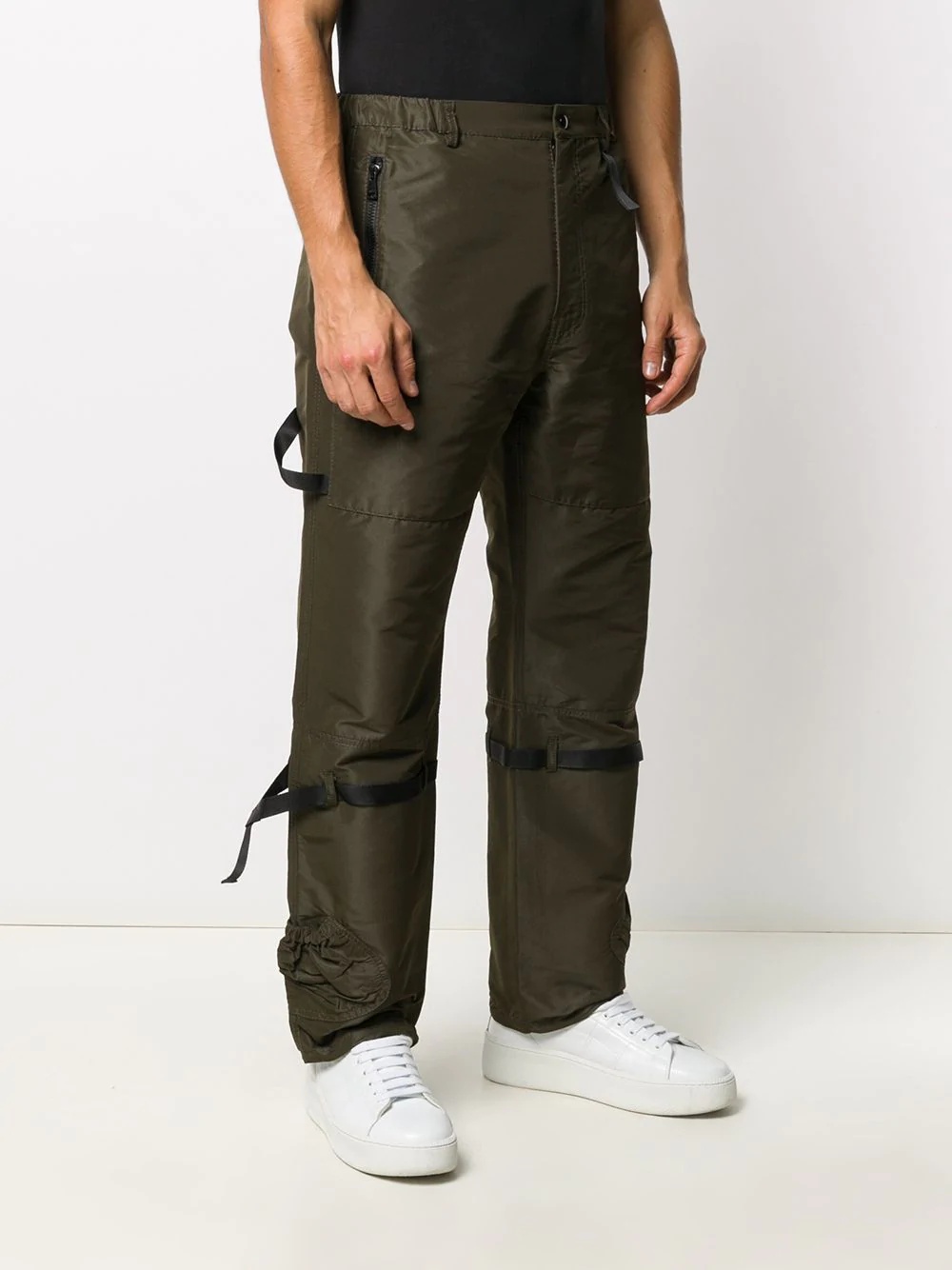 high-waist cargo trousers - 3