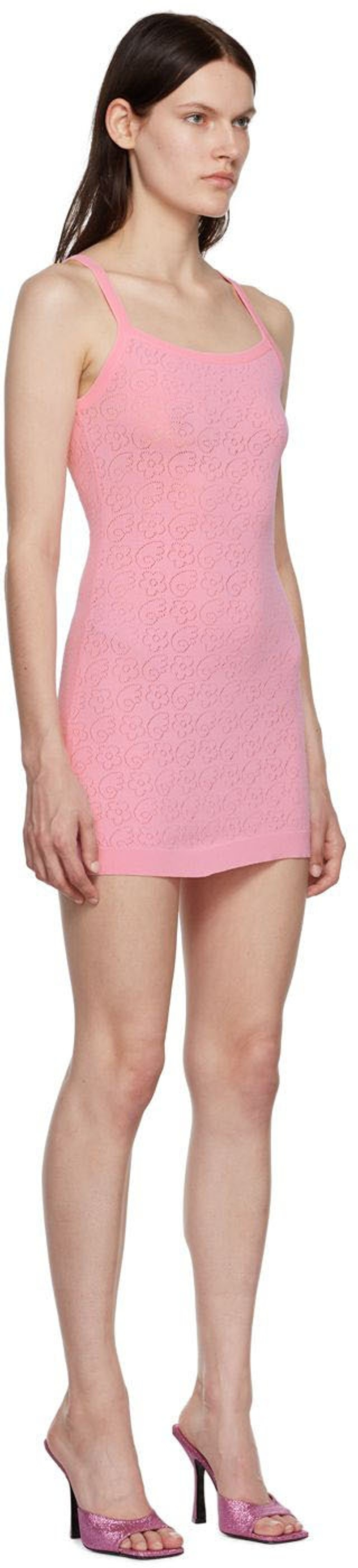 SANDY LIANG Pink Escort Minidress outlook