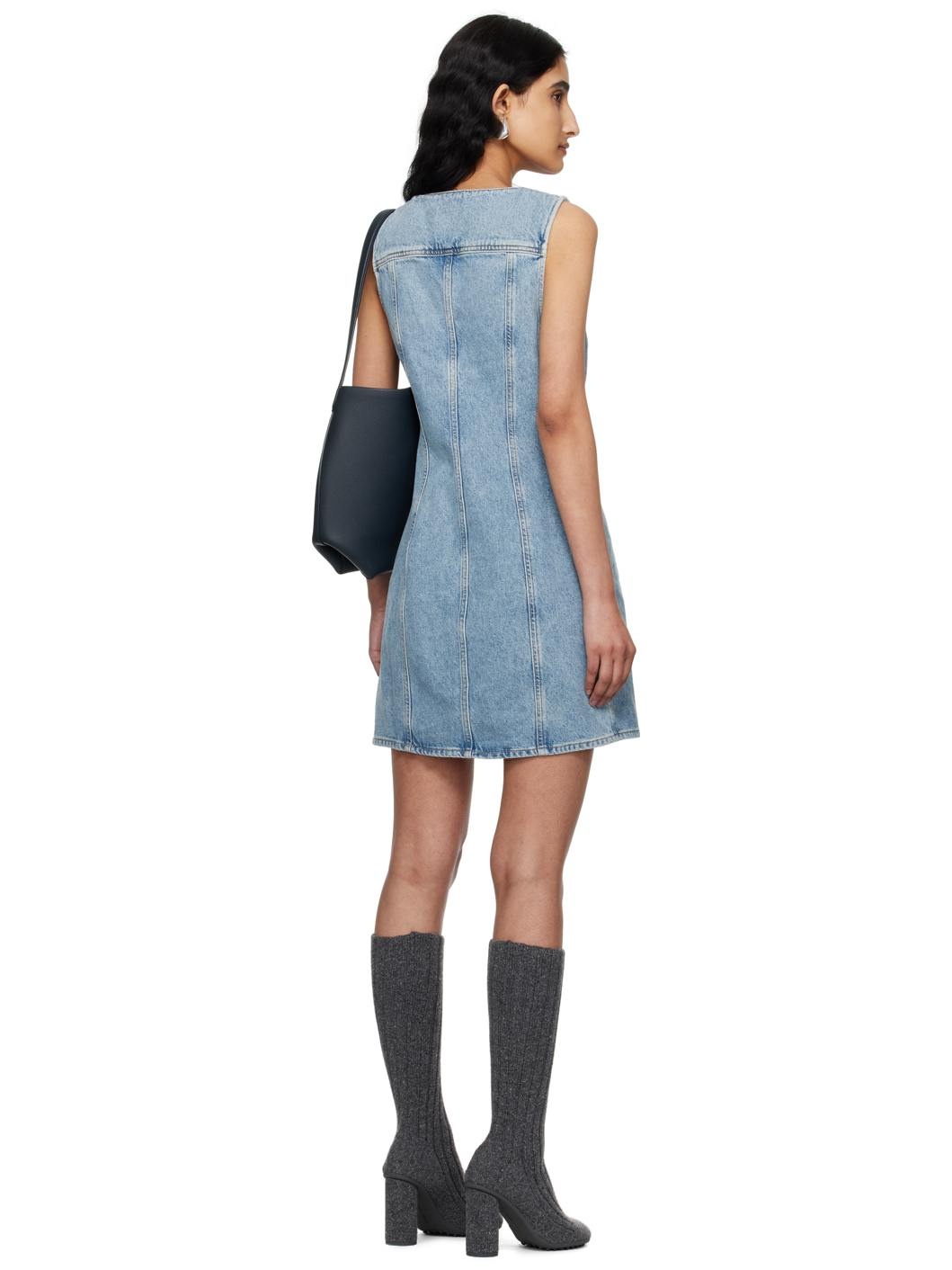 Blue Trina Denim Minidress - 3