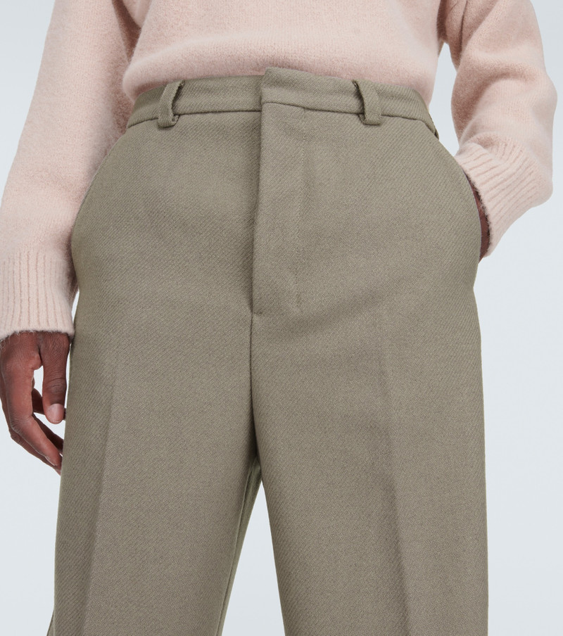 Wool-blend straight pants 5