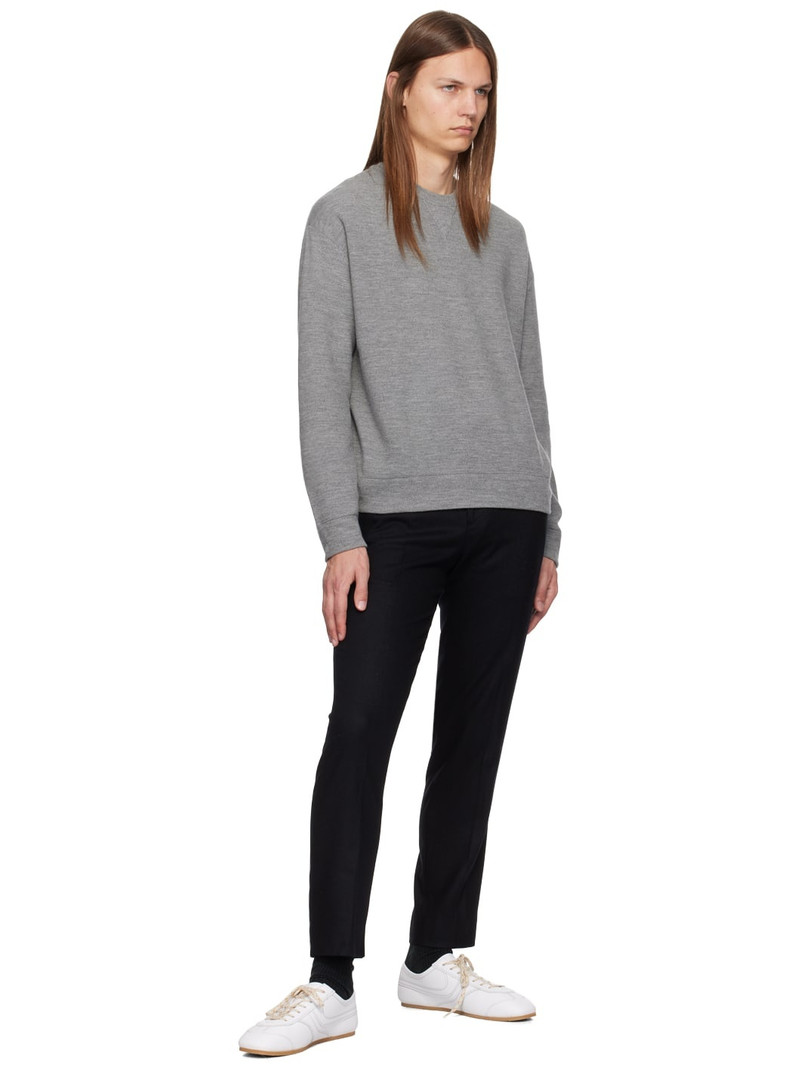 SOLID HOMME Black Wool & Cashmere Trousers outlook