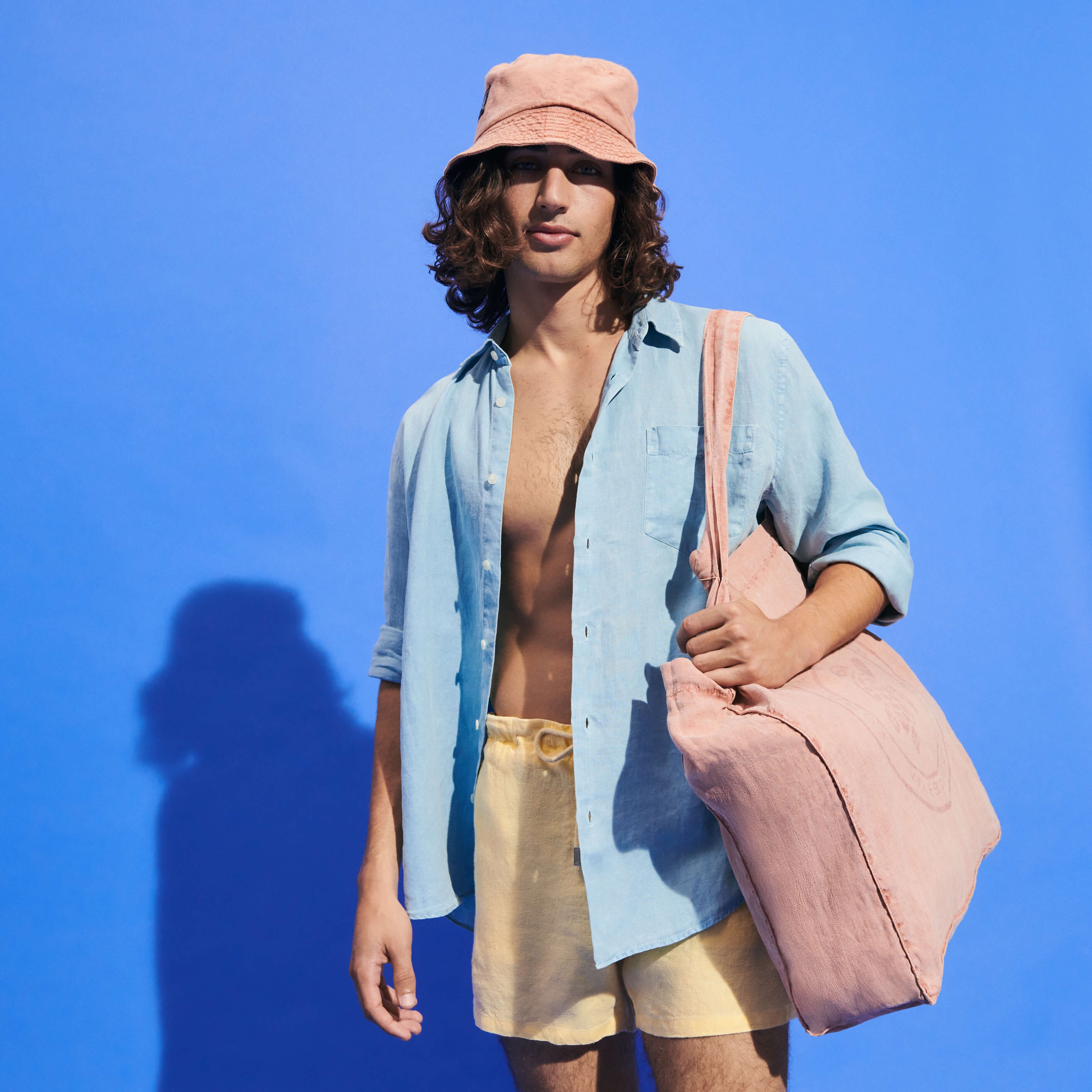 Men Linen Shirt Mineral Dye - 6