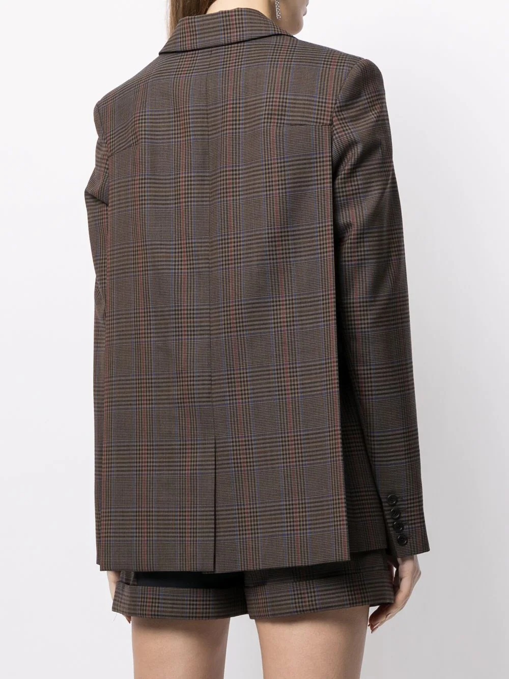 plaid cape blazer - 4