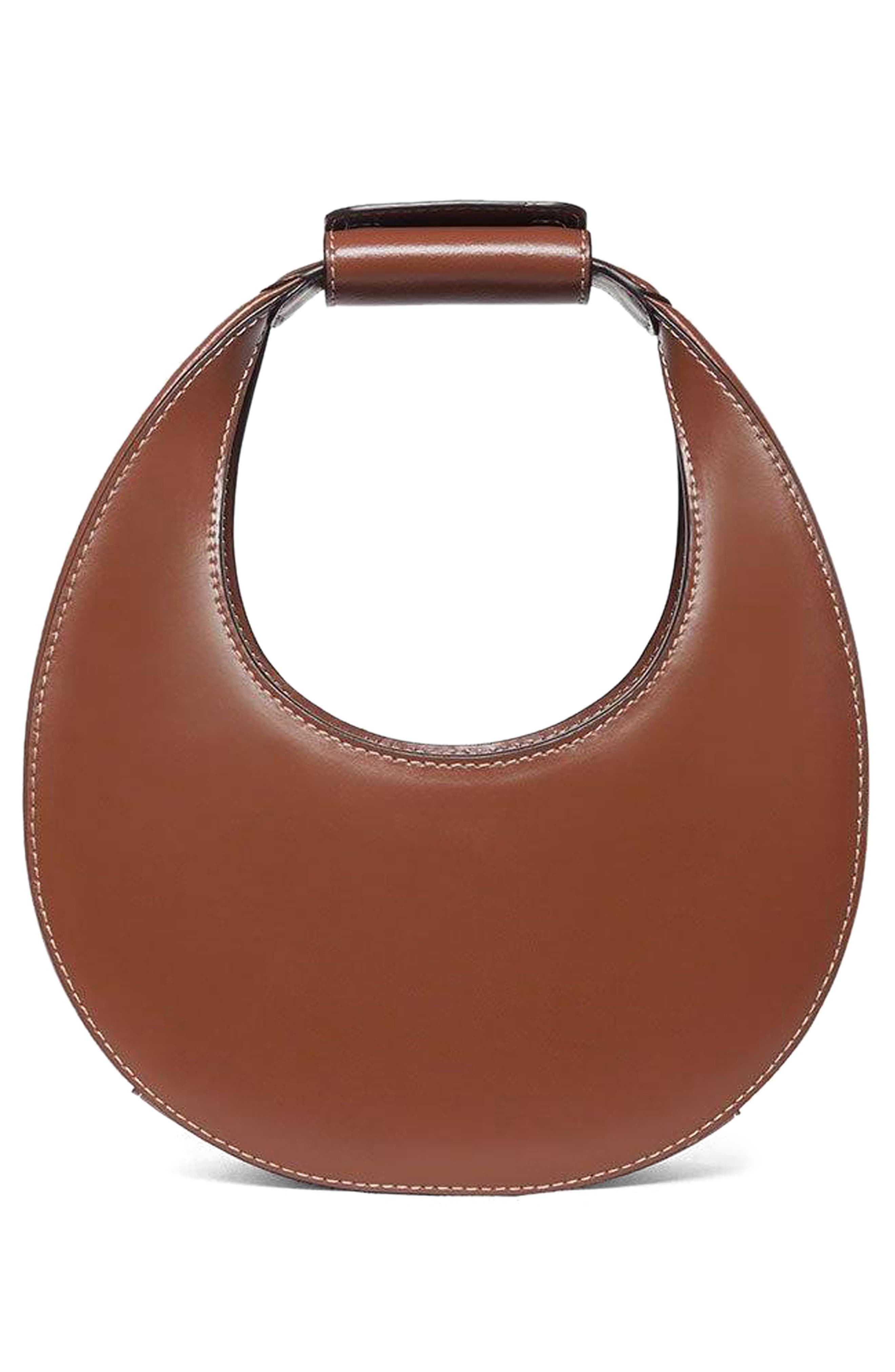 STAUD Mini Moon Leather Bag in Tan at Nordstrom - 2