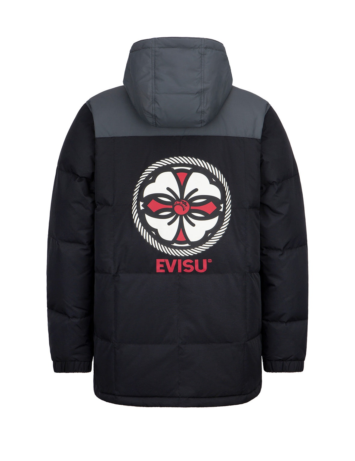 Kamon Print Down Coat - 15