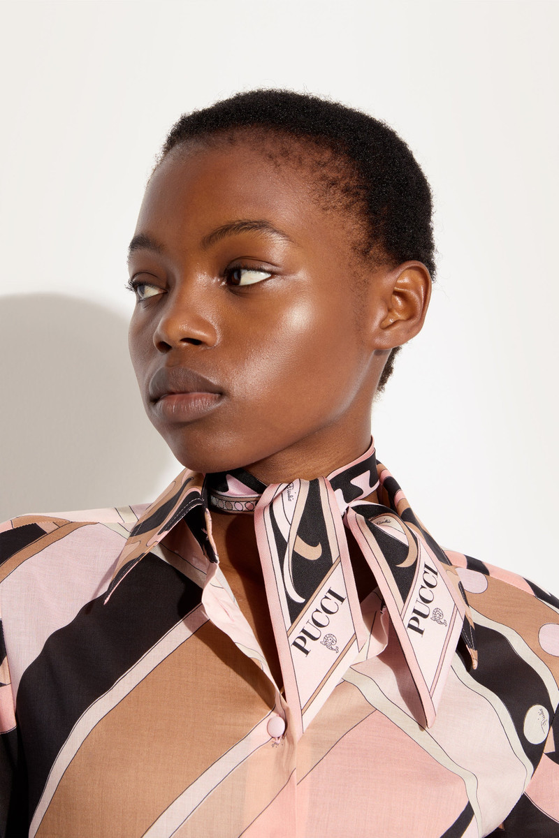 PUCCI MIXED PRINT SILK TWILL SCARF outlook