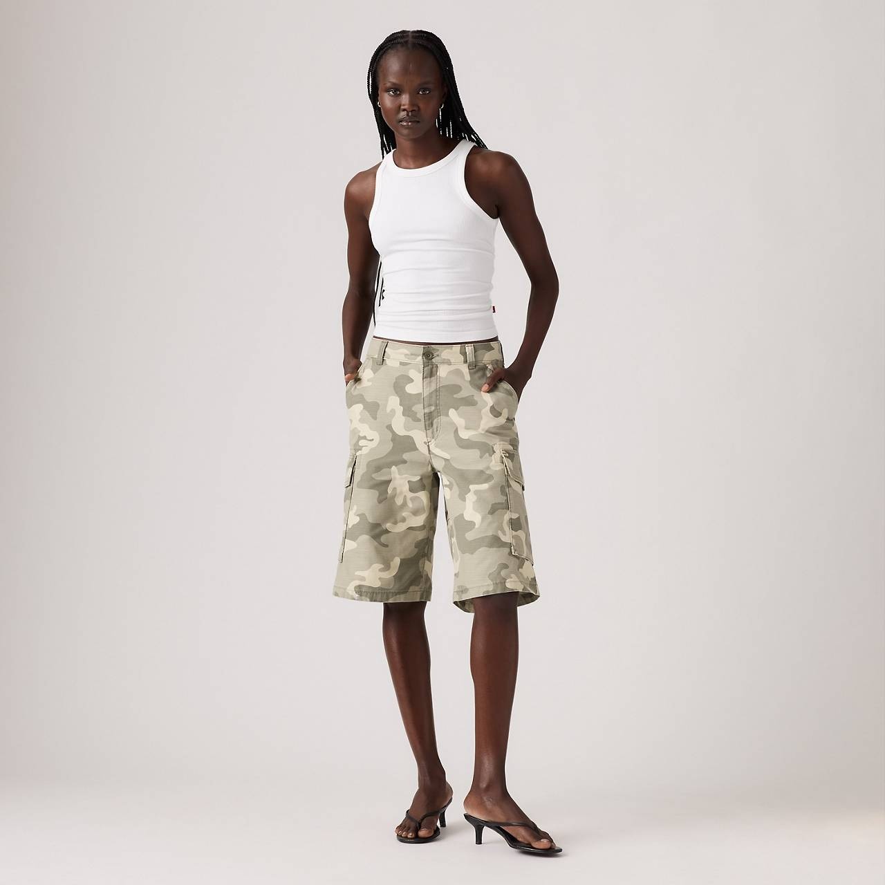 BAGGY DAD CARGO WOMEN'S SHORTS - 2