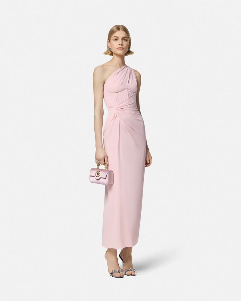 VERSACE One-Shoulder Silk Georgette Gown outlook