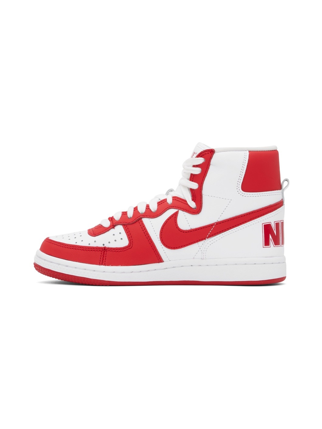 Red & White Nike Edition Terminator High Sneakers - 3