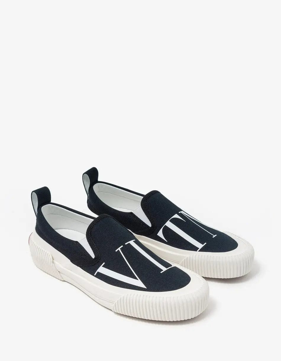 Valentino Black VLTN Slip On Trainers - 1