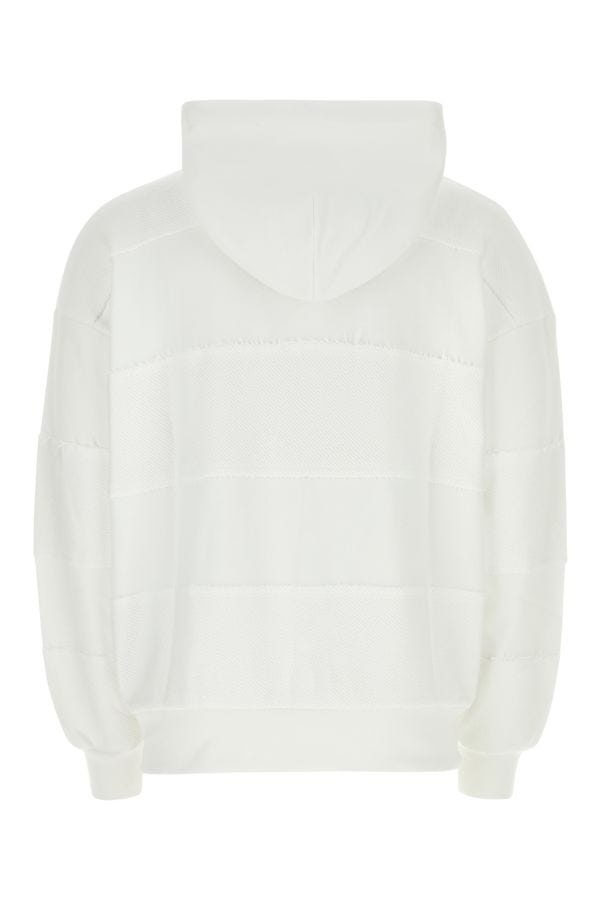 White cotton oversize sweatshirt - 2