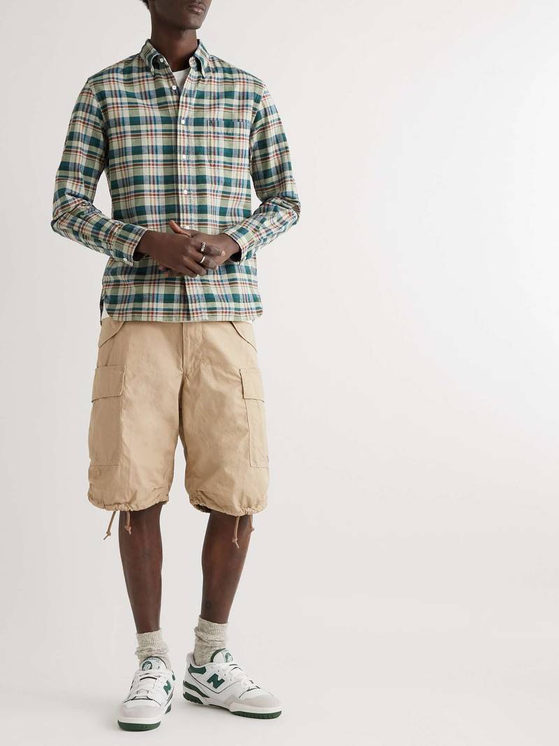 BEAMS PLUS Straight-Leg Cotton-Ripstop Cargo Shorts outlook