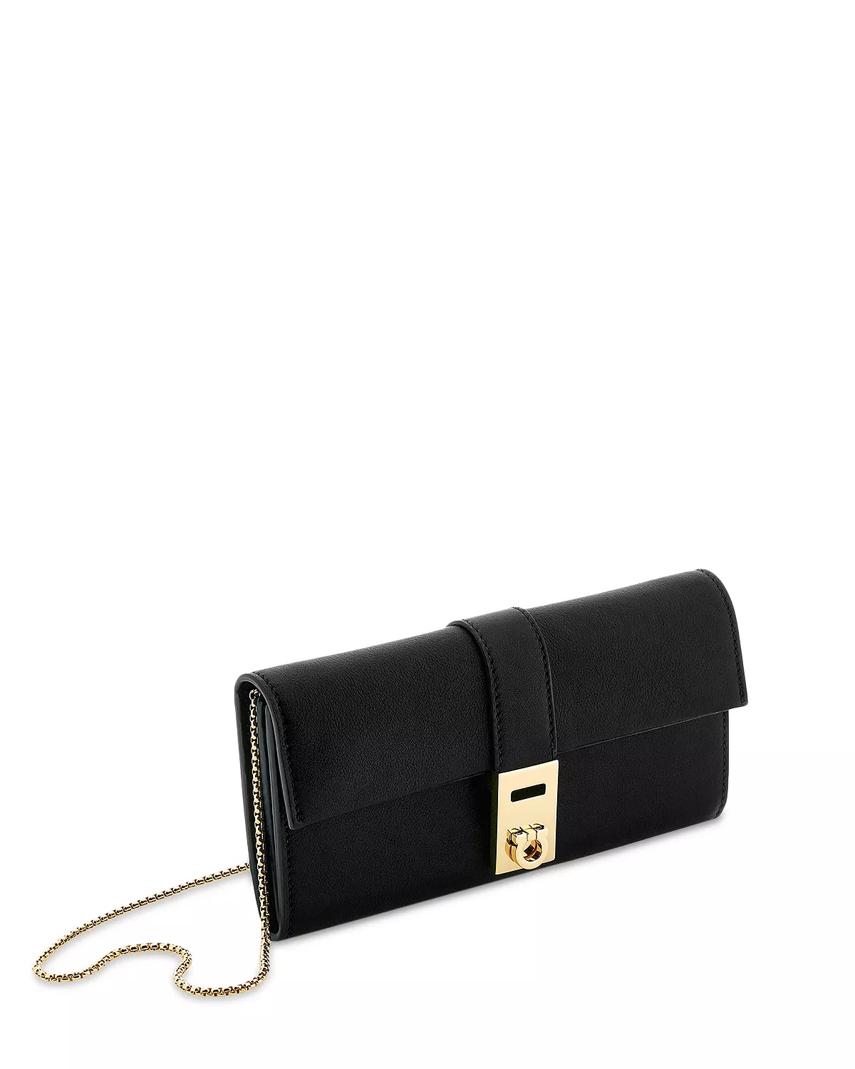 Gancini Leather Wallet On Chain - 4