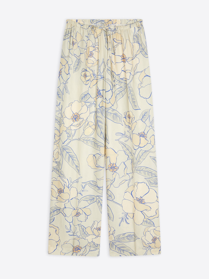 PRINTED VISCOSE PANTS - 1