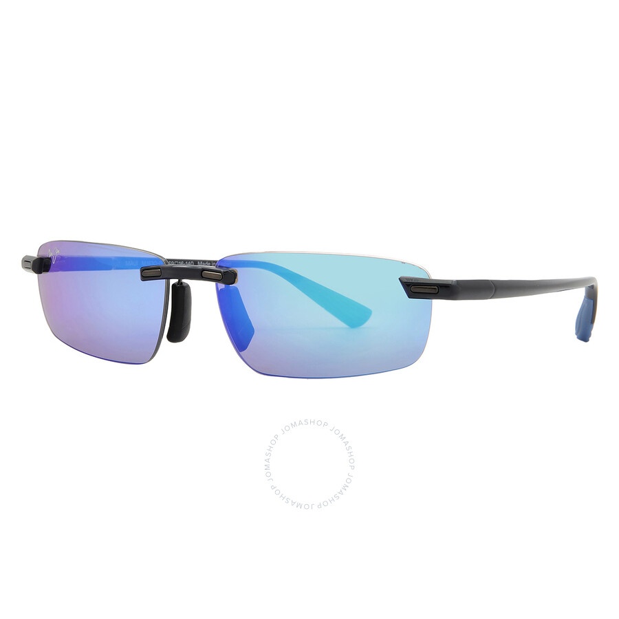 Maui Jim Ilikou Blue Hawaii Rectangular Men's Sunglasses B630-02 59 - 2