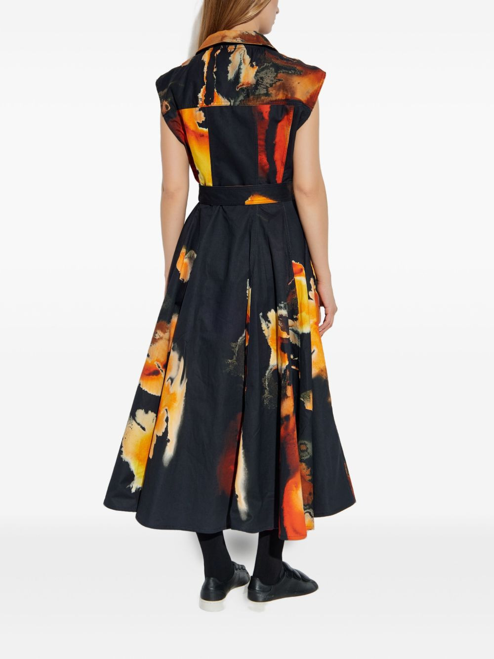 print belted dress - 4
