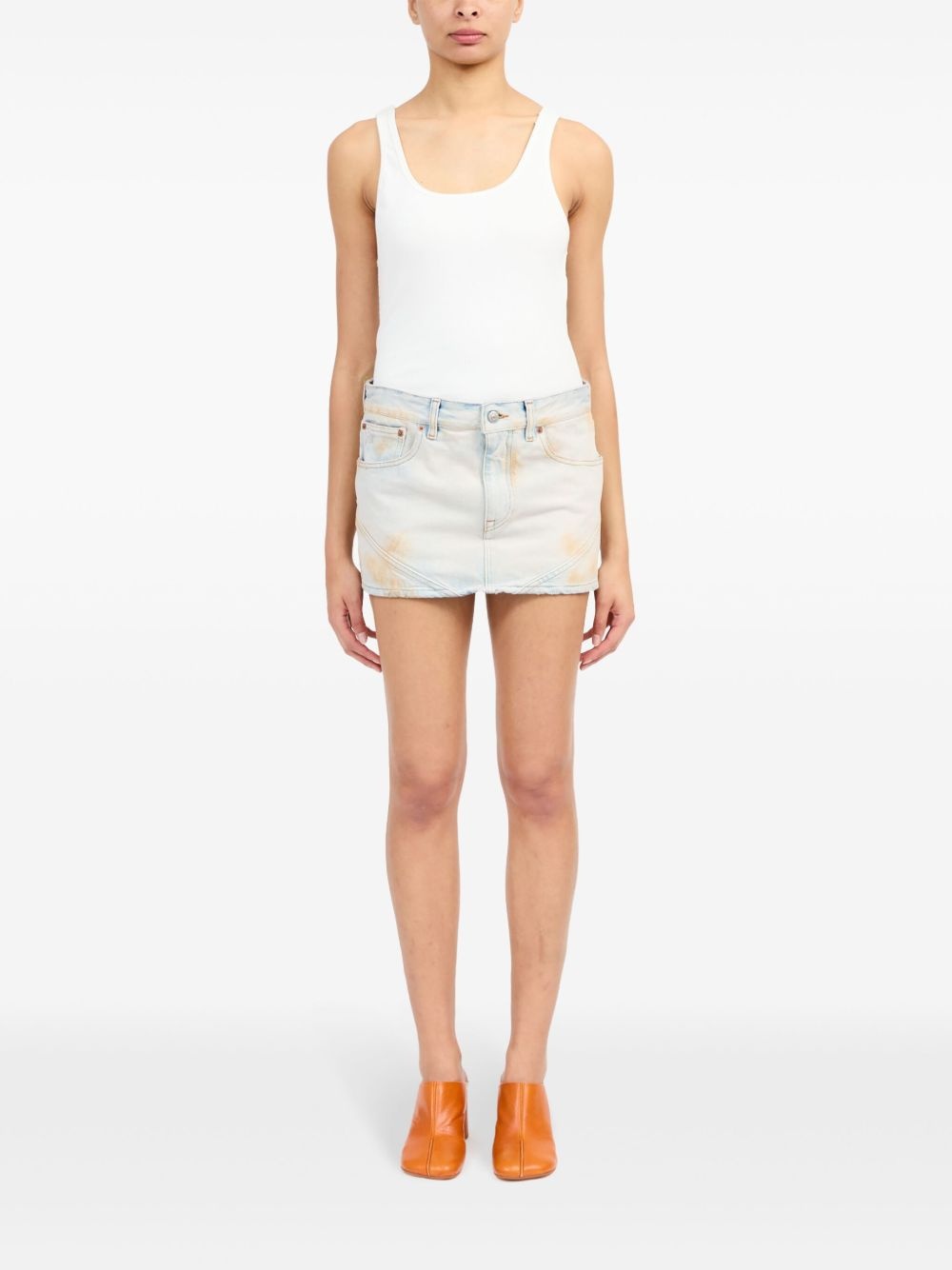 logo-patch mini skirt - 2