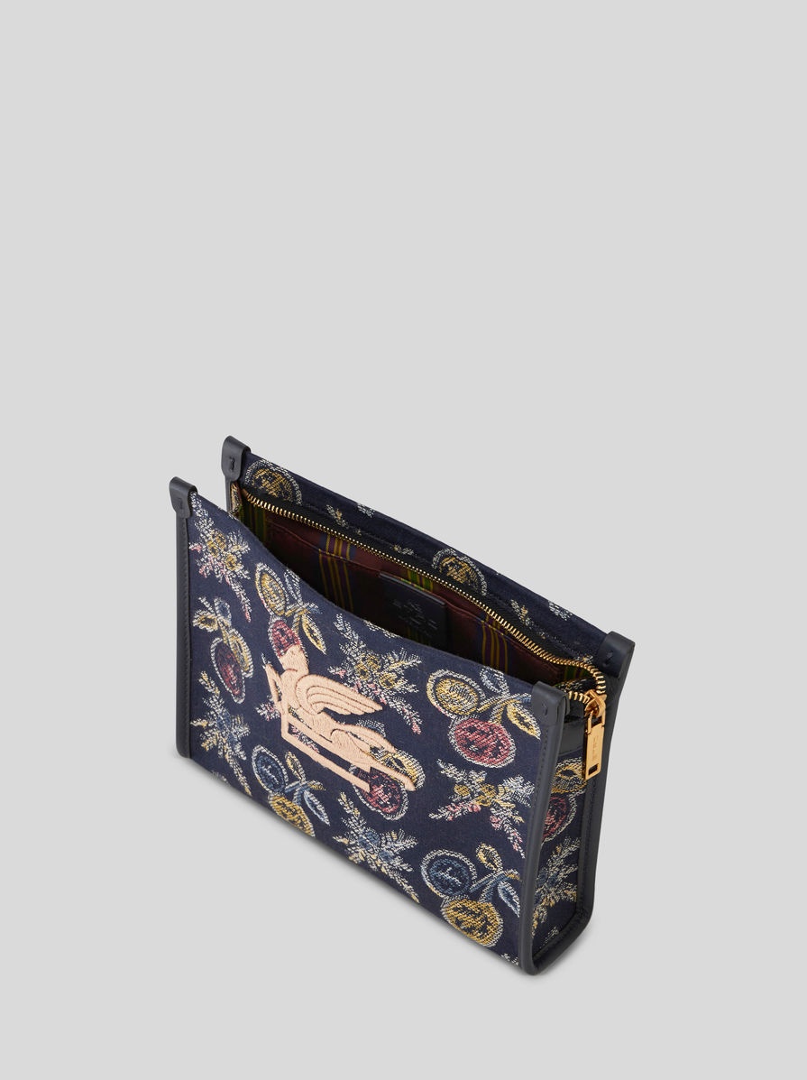 MEDIUM JACQUARD POUCH WITH MULTI-COLOURED APPLES - 4