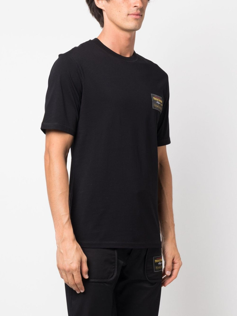 logo-patch cotton T-Shirt 3
