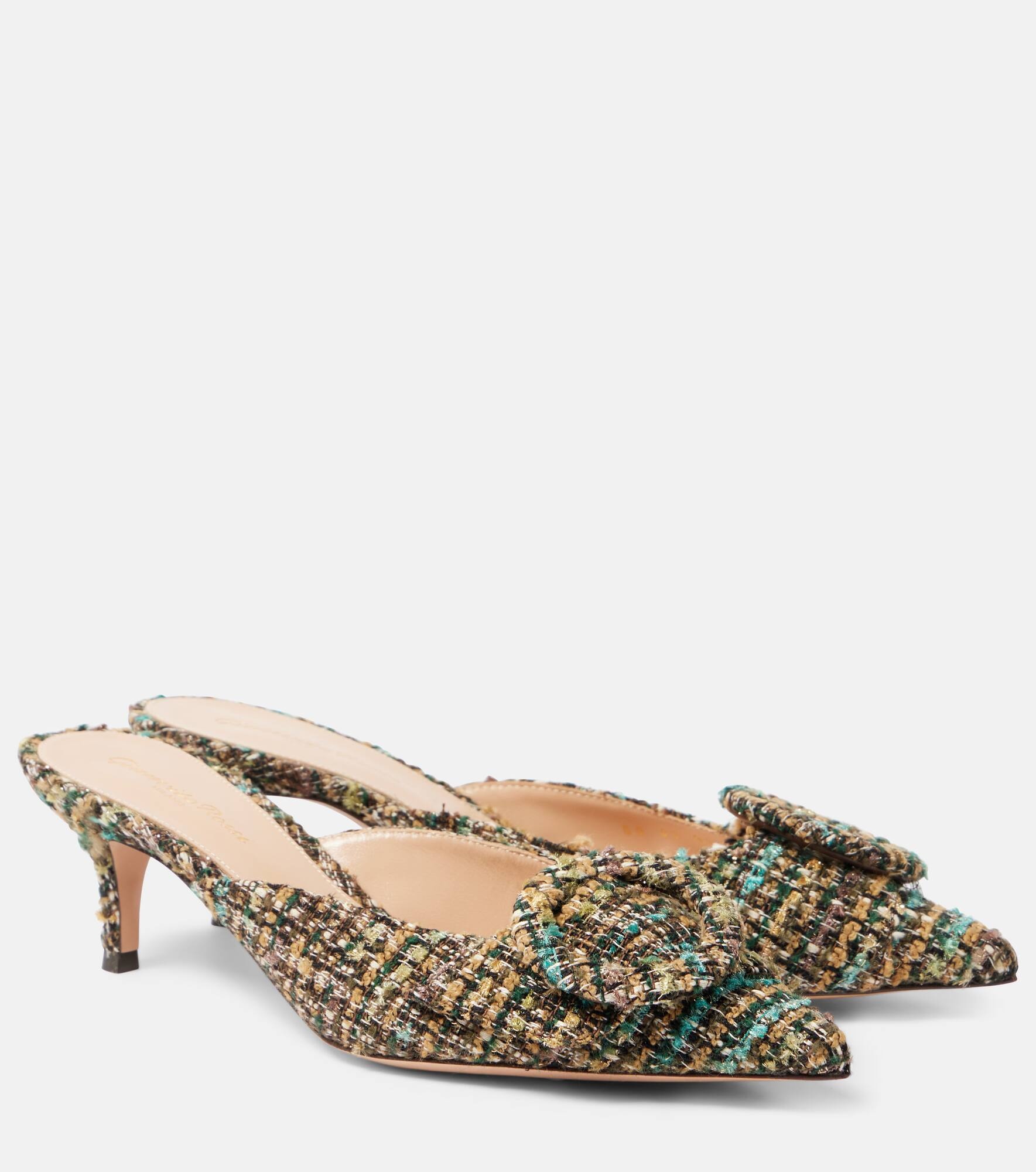 Portofino 55 tweed mules - 1