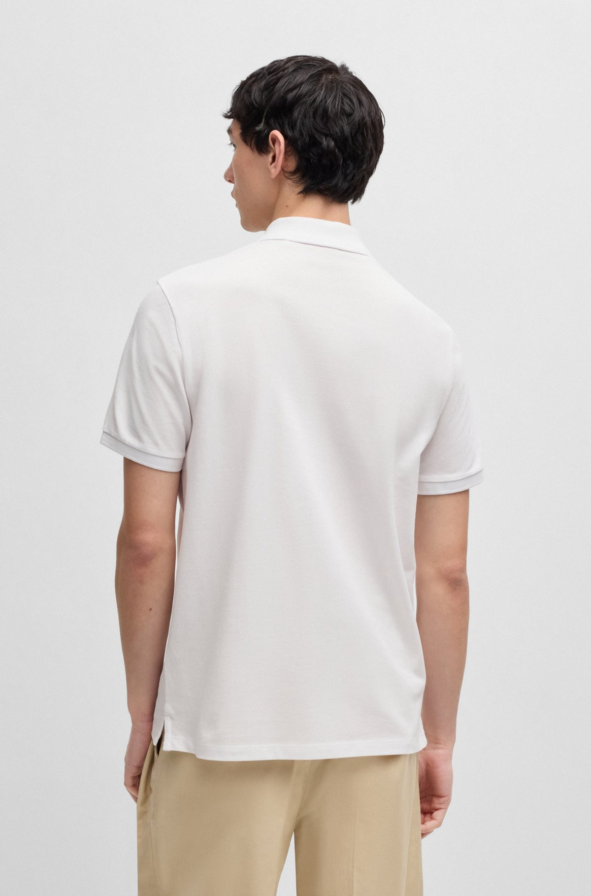 COTTON-PIQUÉ POLO SHIRT WITH LOGO PRINT - 5