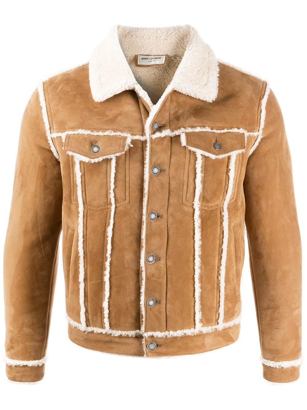 shearling trucker jacket  - 1