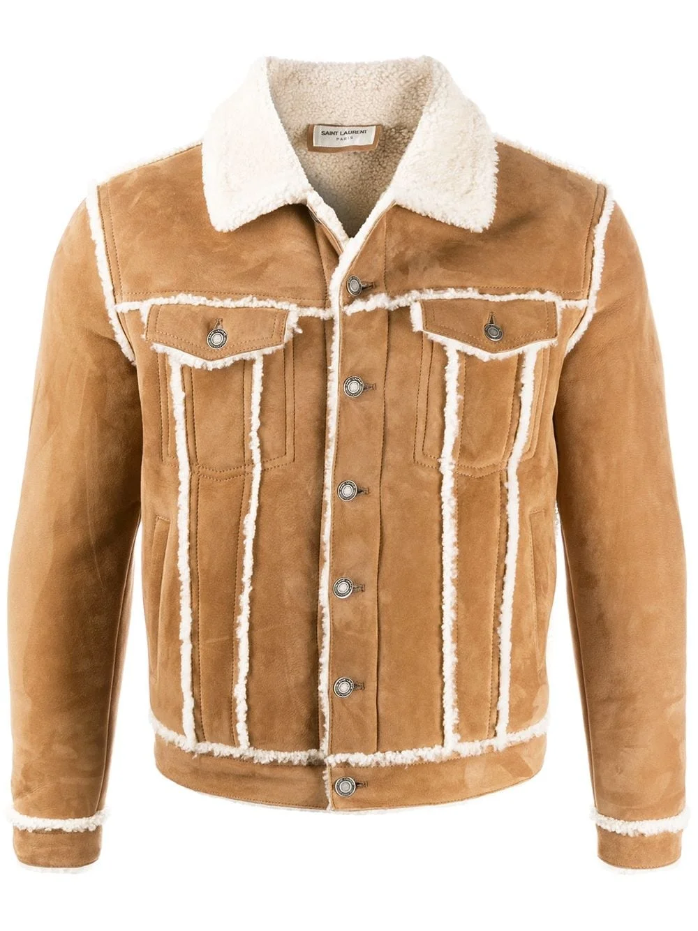 shearling trucker jacket - 1