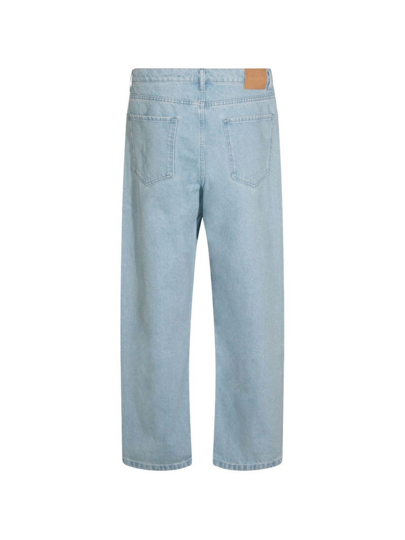 Maison Kitsuné logo-patch wide-leg jeans outlook
