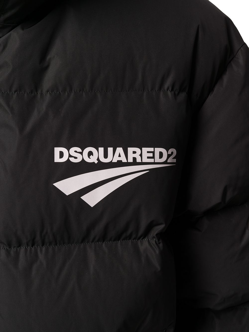 logo-print padded jacket - 5