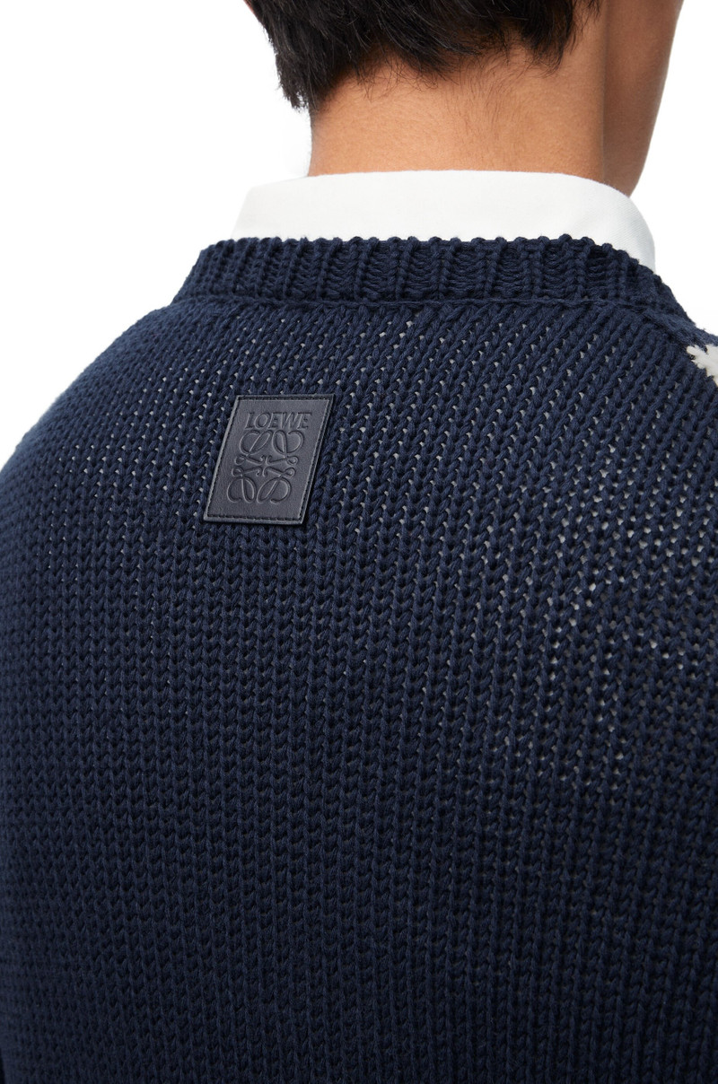 Cardigan in cotton and wool 5