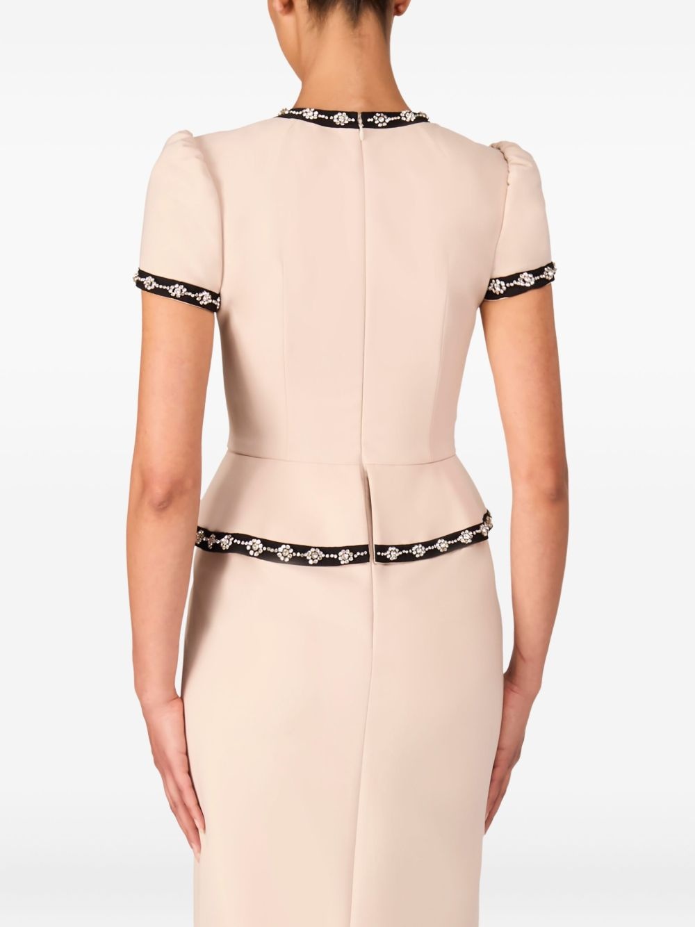 Bisou peplum-detail buttoned dress - 3