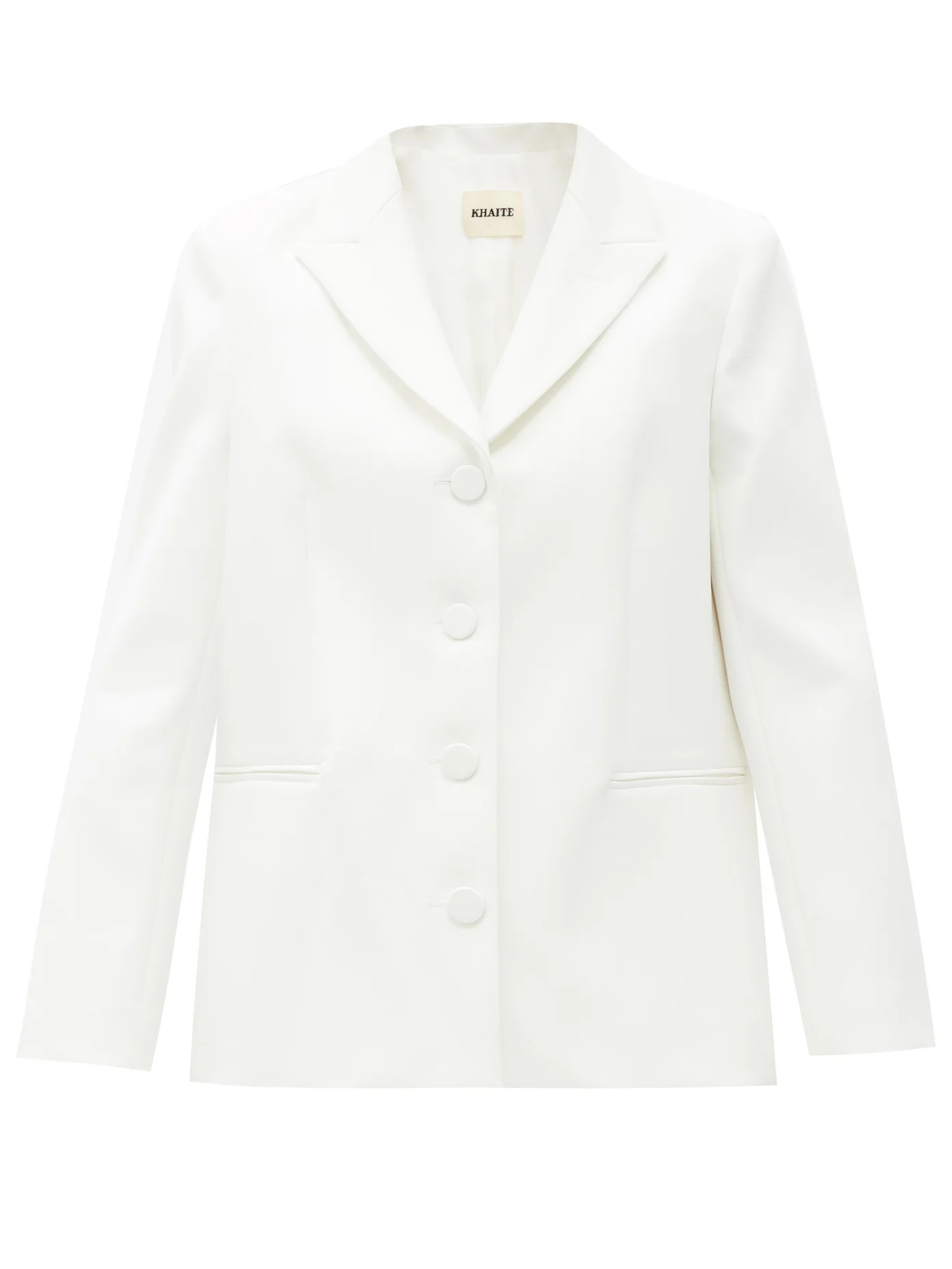 Joan single-breasted faille jacket - 1