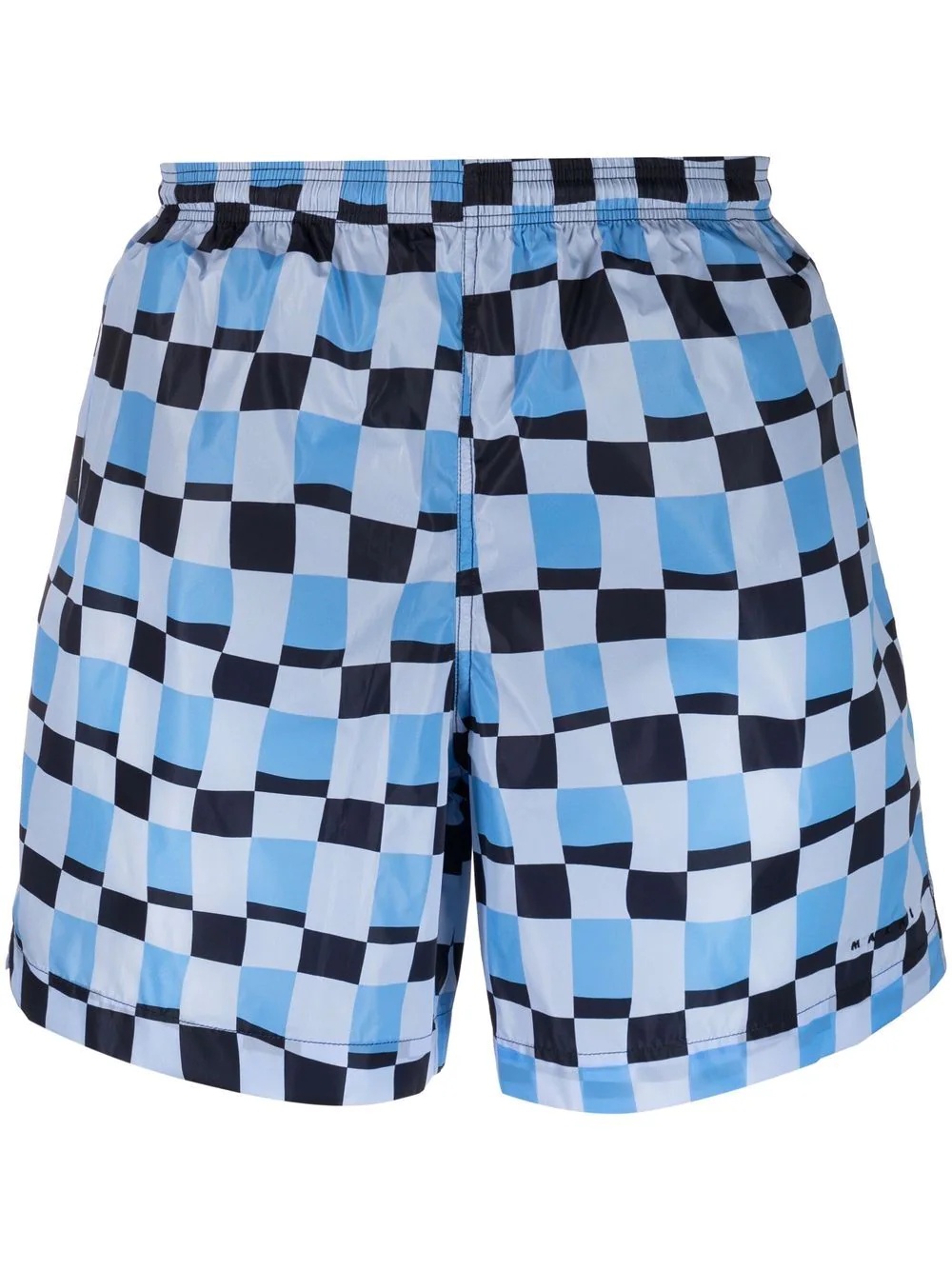 geometric-print swim shorts - 1