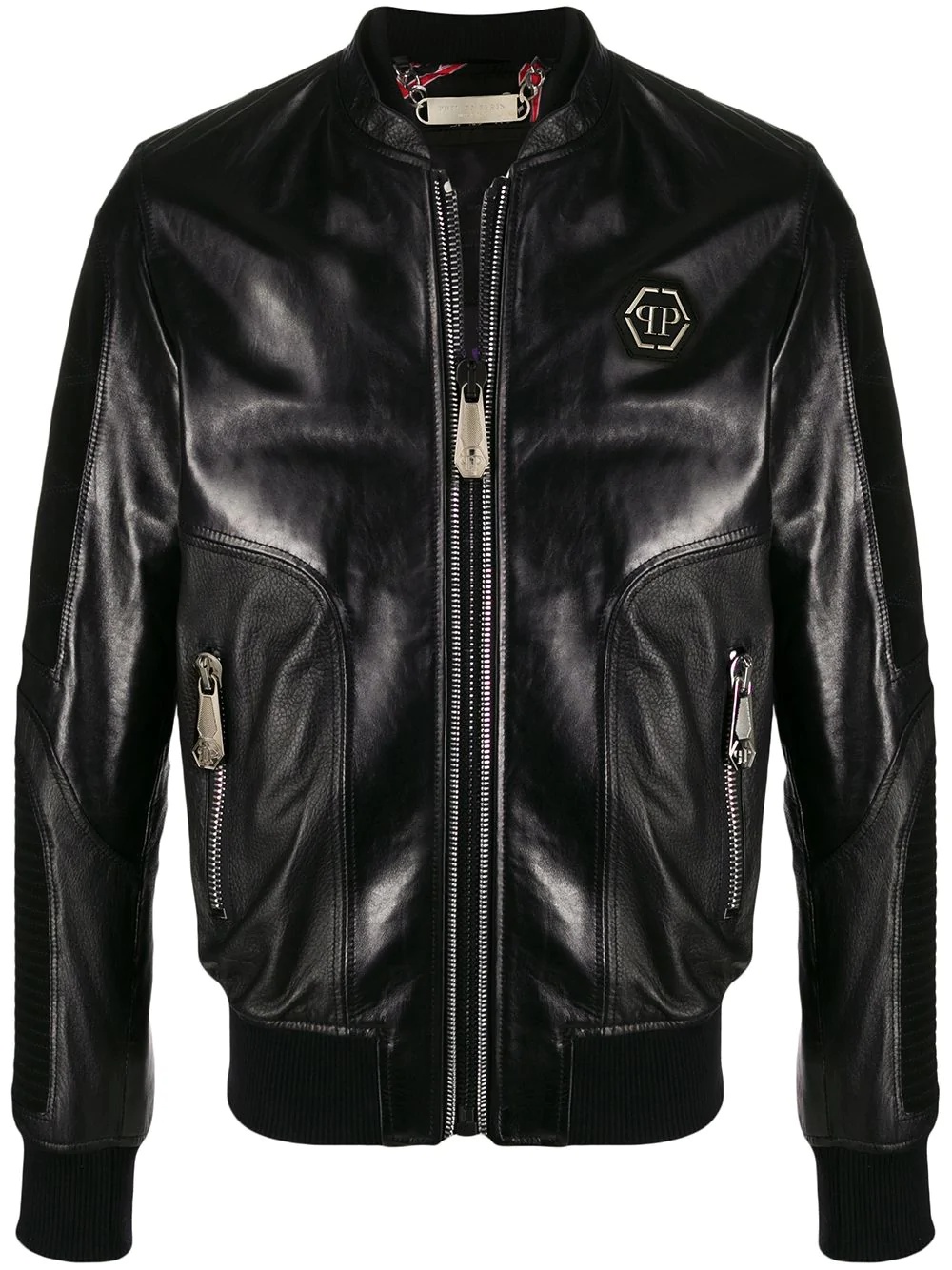 leather bomber jacket - 1