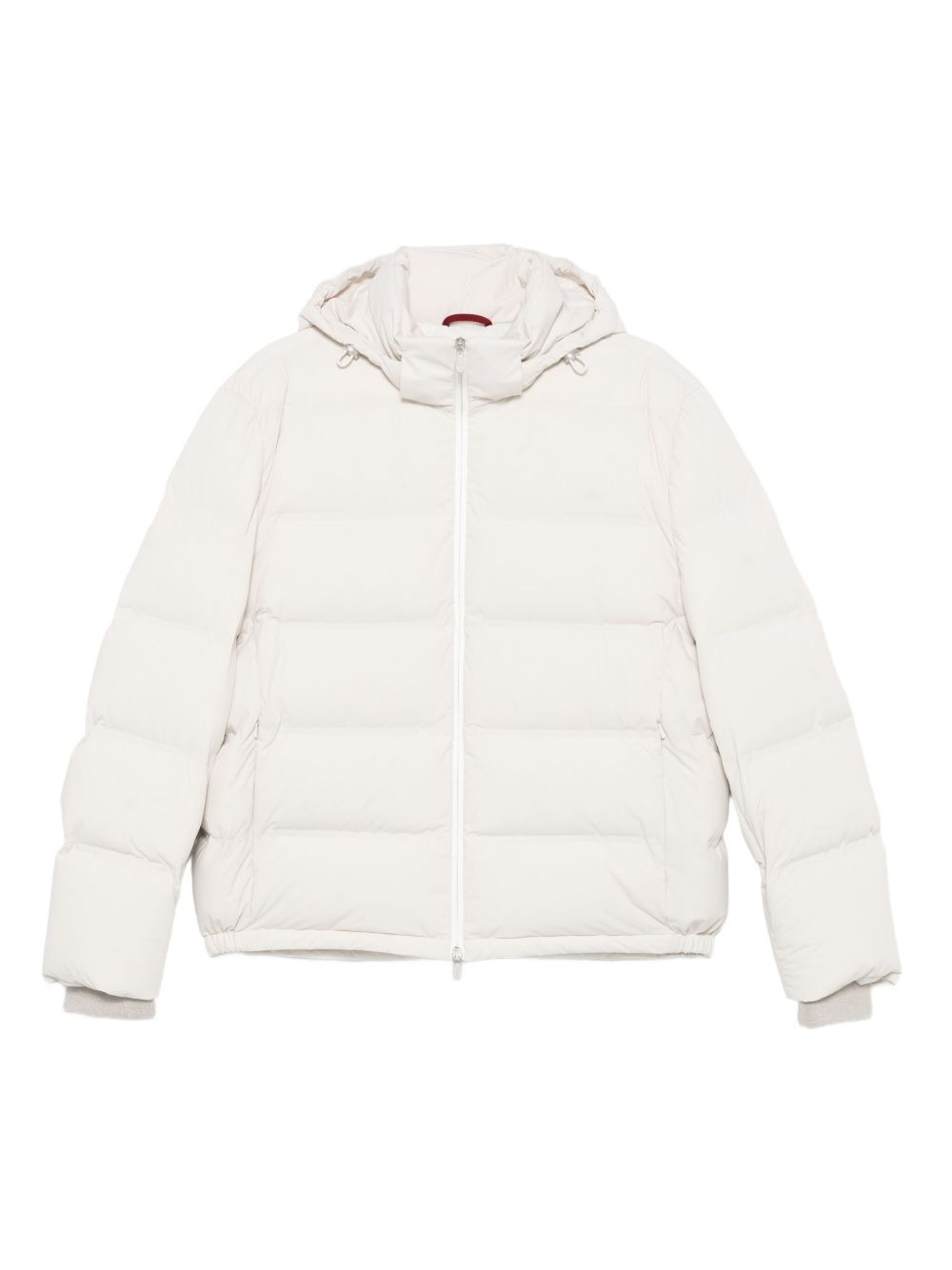 zip-fastening padded jacket - 1