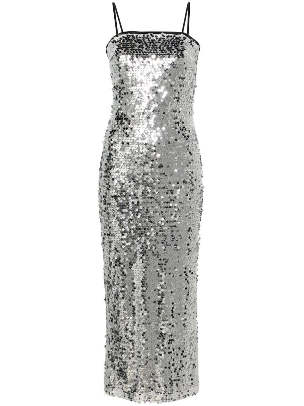 sequined column midi dress - 1