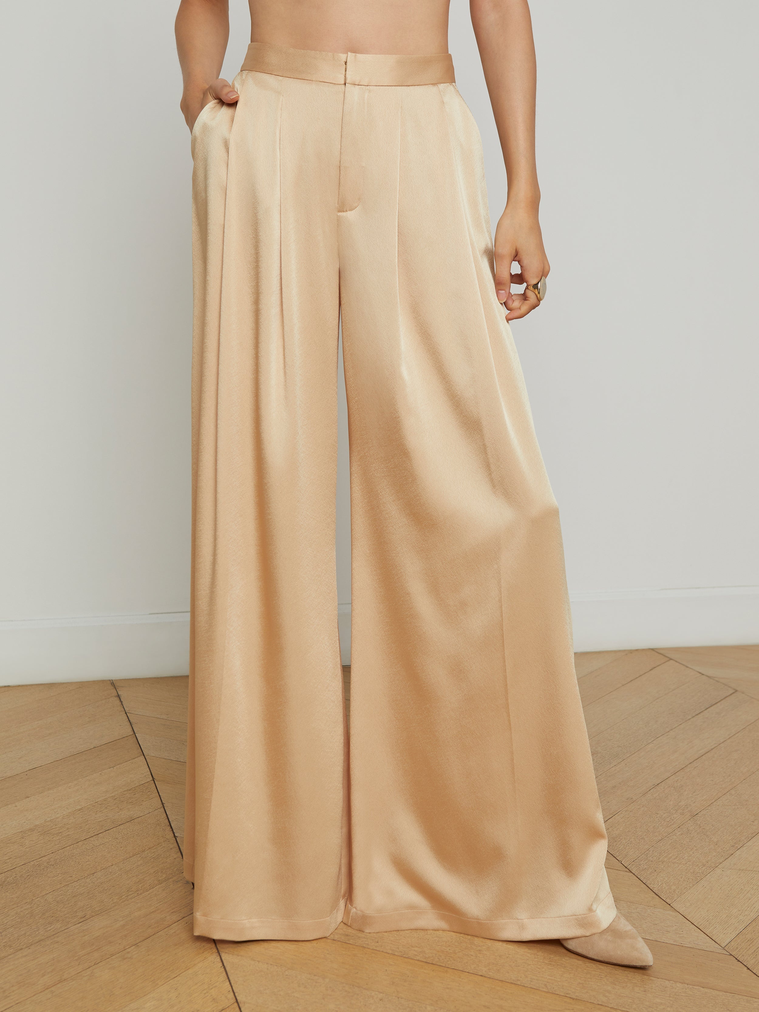 Aubrie Satin Pant - 3